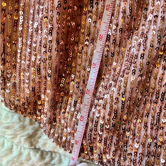 LOFT Shimmering Sequin Camisole - Rose Gold - Picture 7 of 8
